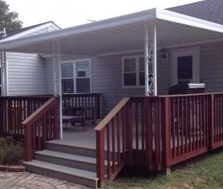 Low level back deck wit a beautiful W Pan
