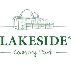 The lakeside country park logo has a drawing of a house on it.