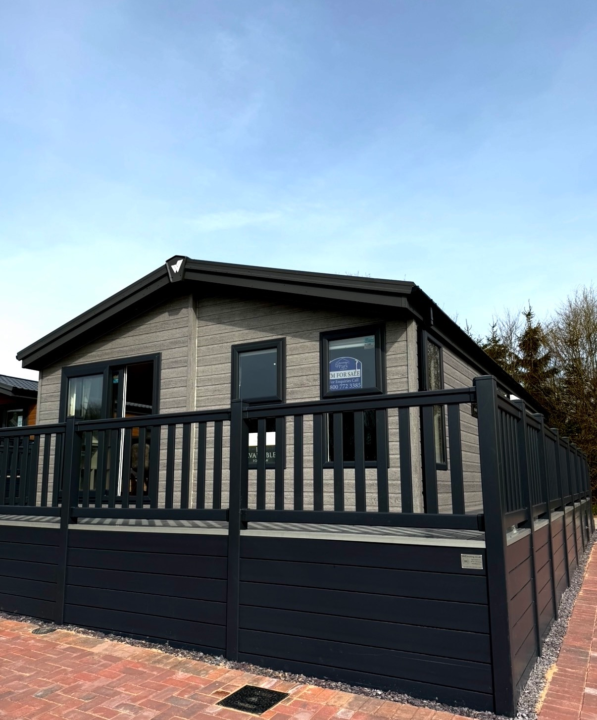 A Mapleton lodge for sale at Lakeside Country Park
