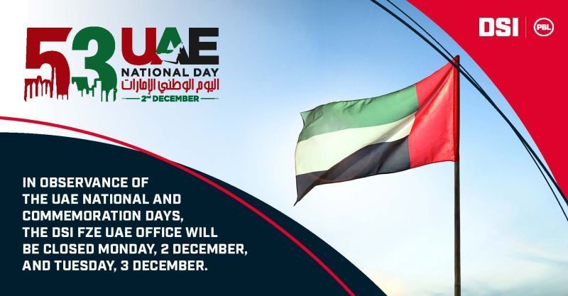 An advertisement for 53 uae national day