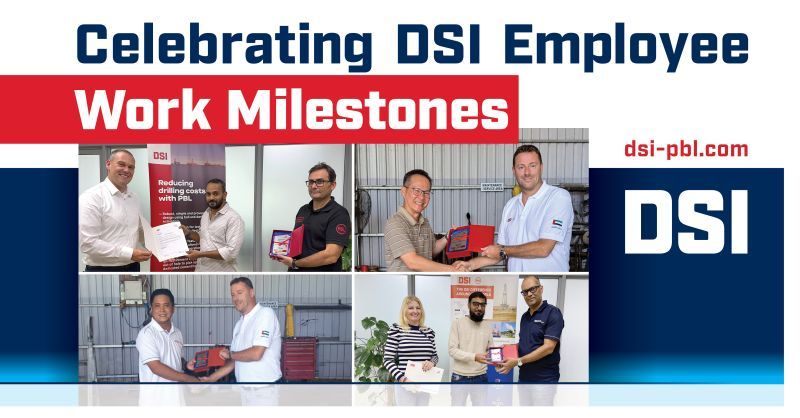 A poster for celebrating dsi employee work milestones