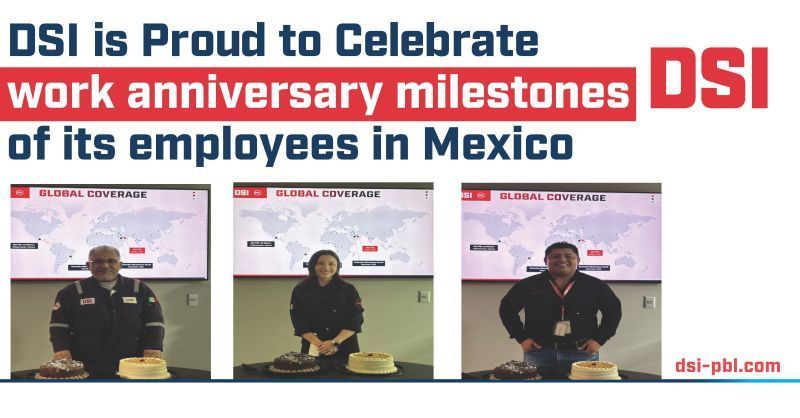 Dsi is proud to celebrate work anniversary milestones of its employees in mexico
