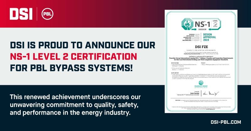 Dsi is proud to announce our ns-1 level 2 certification for pbl bypass systems