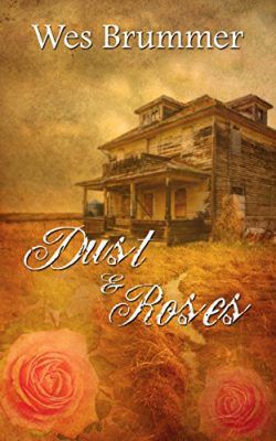 Book cover: Abandoned house in field, title