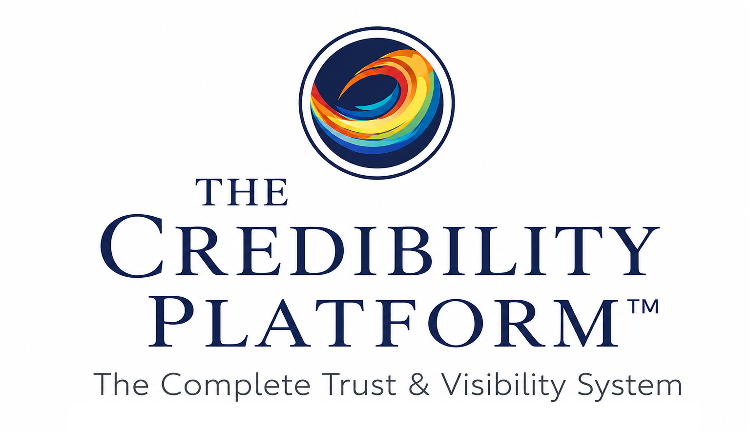 Logo for The Authority Platform with colorful monitor, rising chart, and slogan “From Invisible to Invincible!”