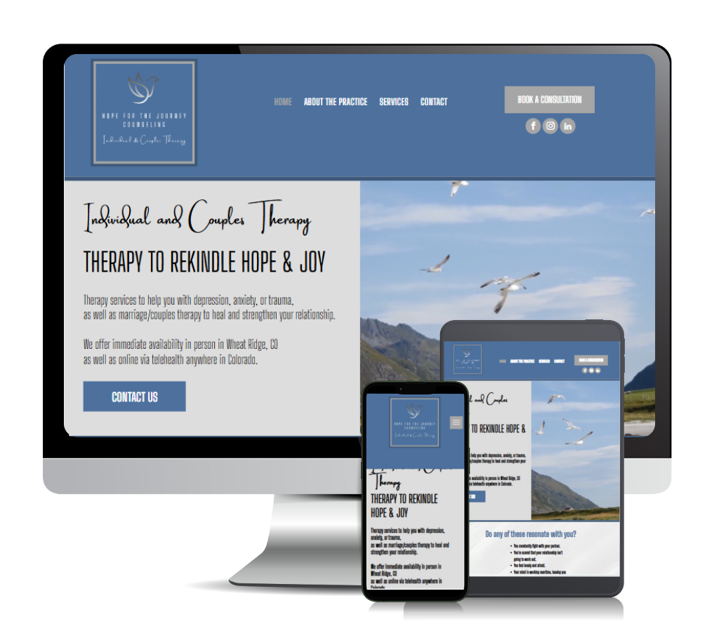 Hope for the Journey Home page