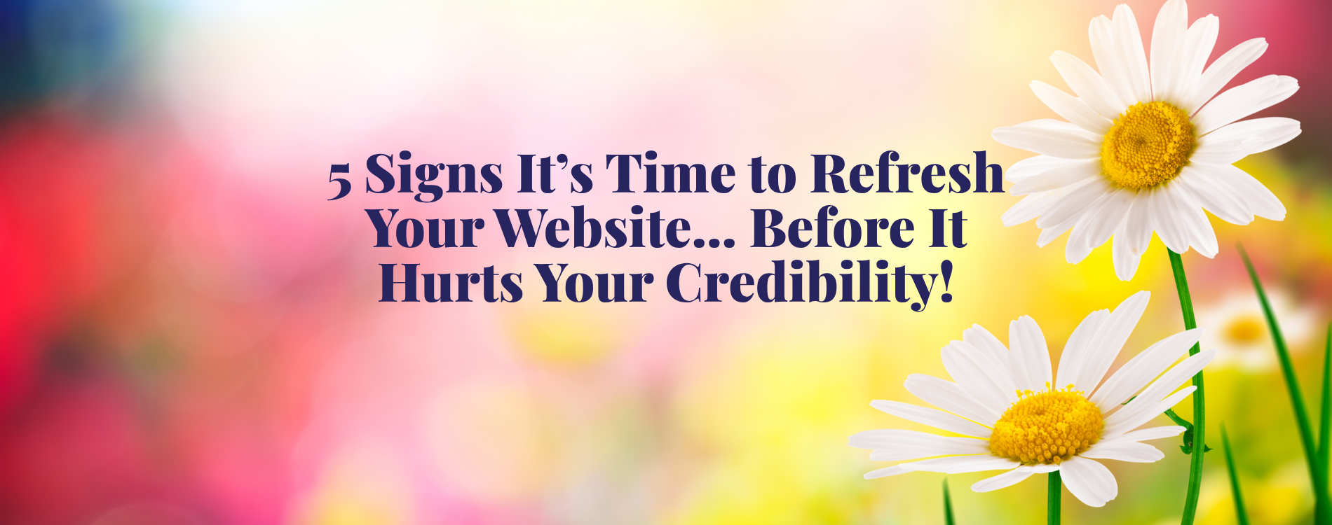 Cover photo for the blog: 5 Signs It's Time to Refresh Your Website.. Before It Hurts Your Credibility