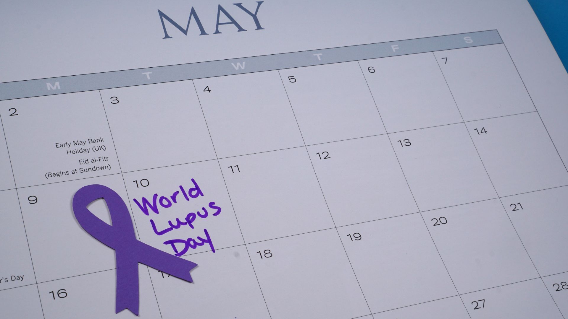 May calendar with