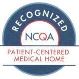 A logo for a patient centered medical home.