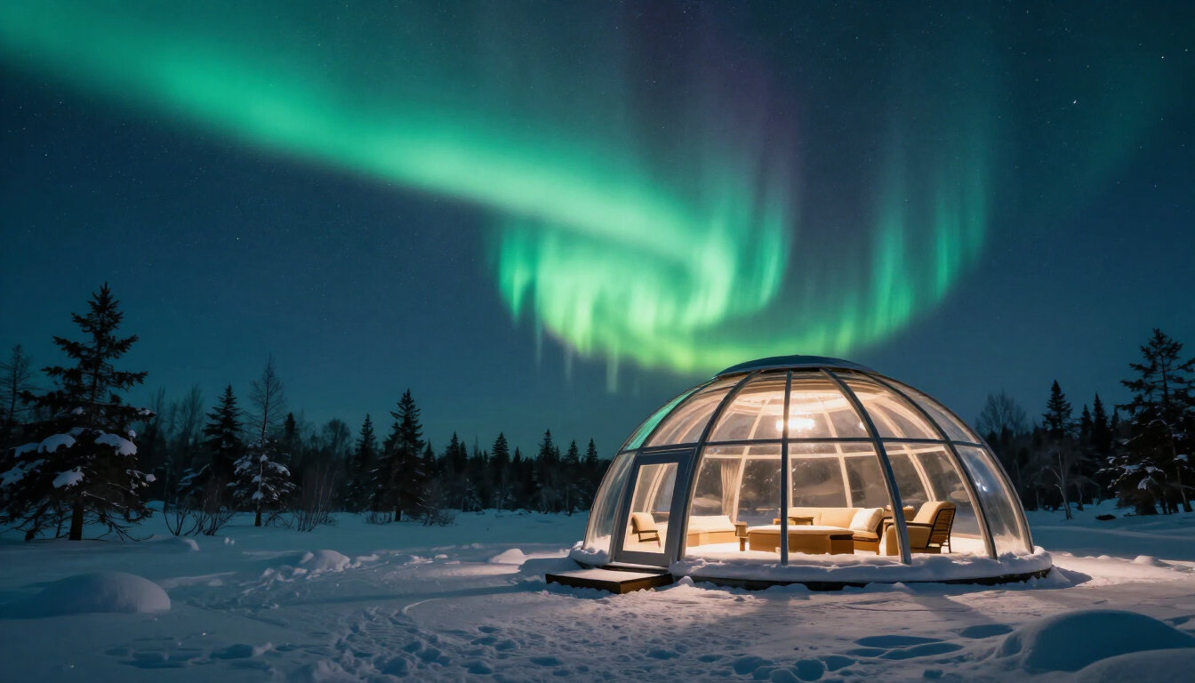 Aurora Boreal en Laponia