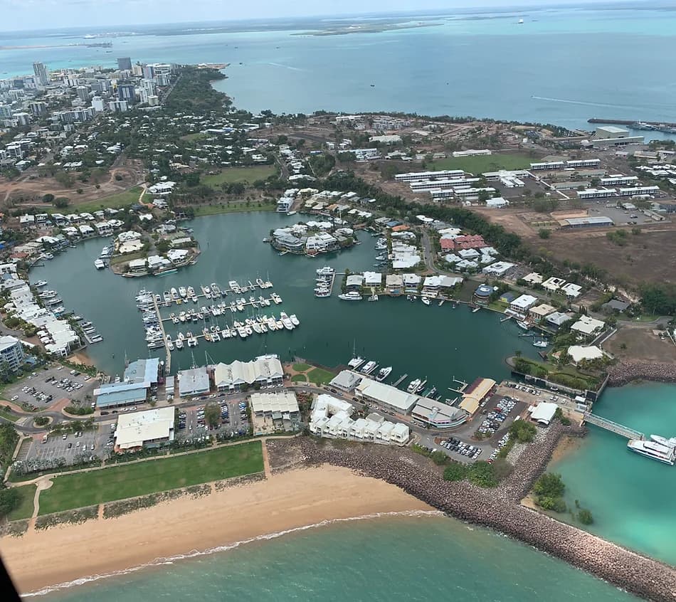 Aerial View Of Marina — Refrigeration in Berrimah, NT