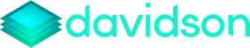 Davidson logo with teal stacked diamond icon and lowercase wordmark