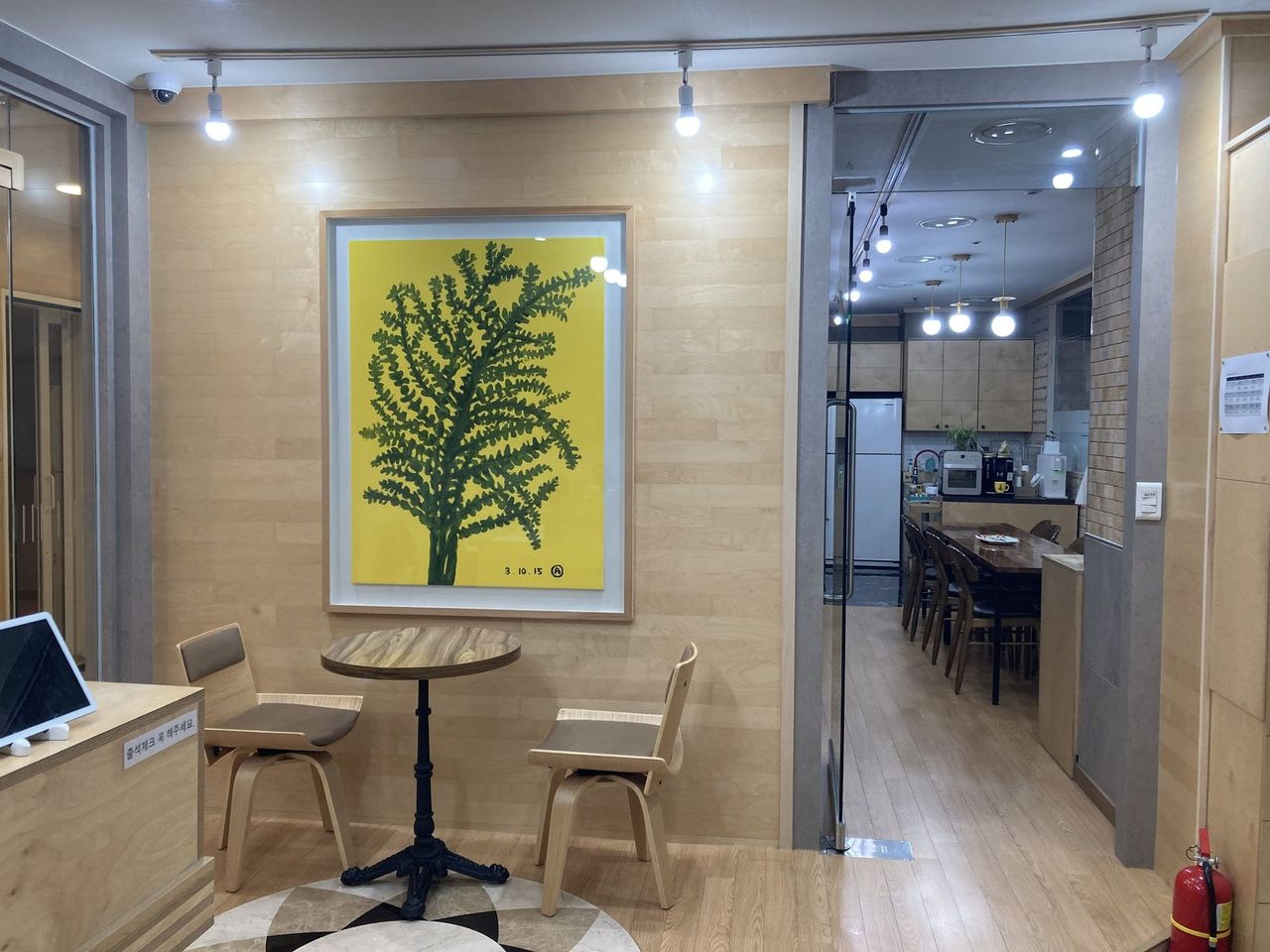 Entrance lobby of Maum Meditation Cheongdam