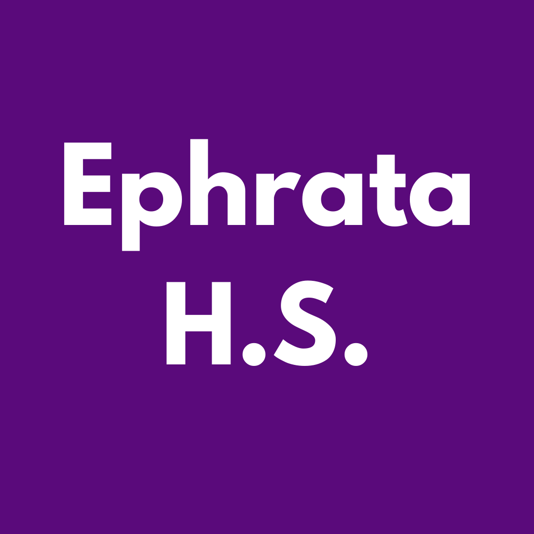 A purple background with white text that says ephrata h.s.