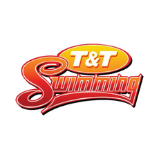 T & t swimming logo on a white background