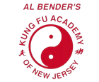 A logo for al bender 's kung fu academy of new jersey