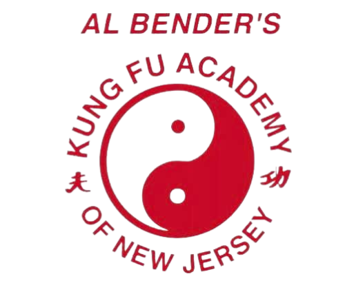 A logo for al bender 's kung fu academy of new jersey