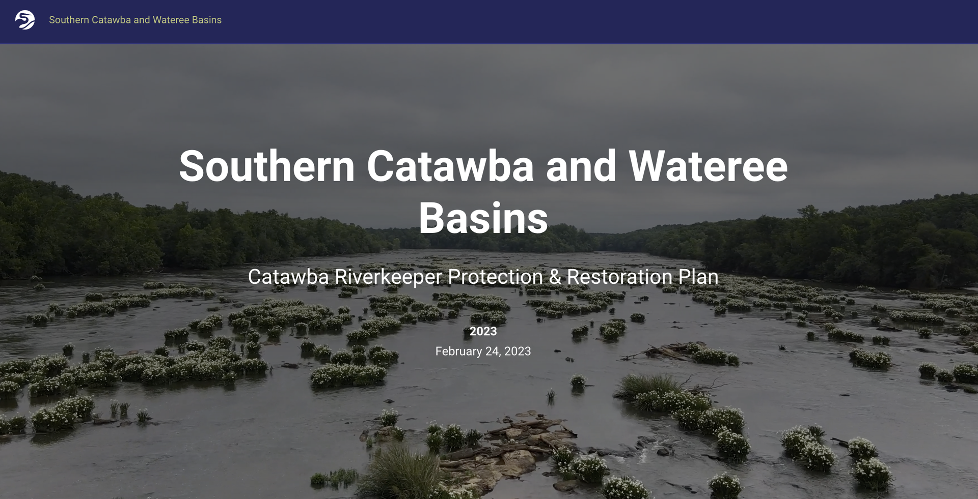 The Catawba Riverkeeper, Southern Catawba and Wateree Basins The Catawba Riverkeeper, Southern Catawba and Wateree Basins