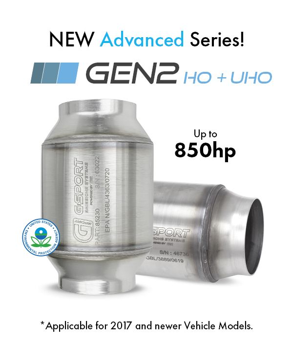 G-Sport GEN2 Advanced HO + UHO 50225, 50230, 85230, 85240 EPA Verified