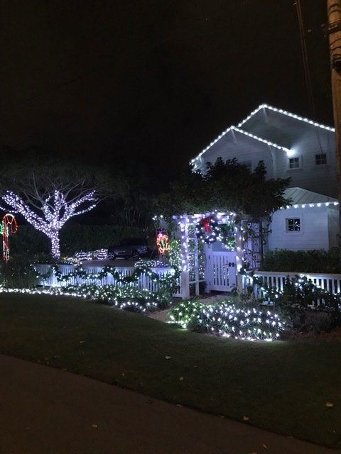 christmas lights on a house