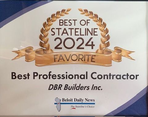 Award banner reading Best of Stateline 2024 Favorite Best Professional Contractor for DBR Builders Inc.