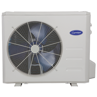White Carrier air conditioning unit with fan.