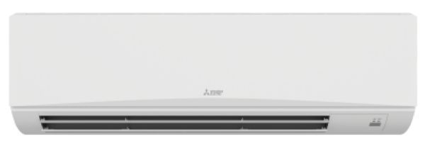 White Mitsubishi air conditioning unit.