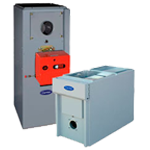 Two gray HVAC units