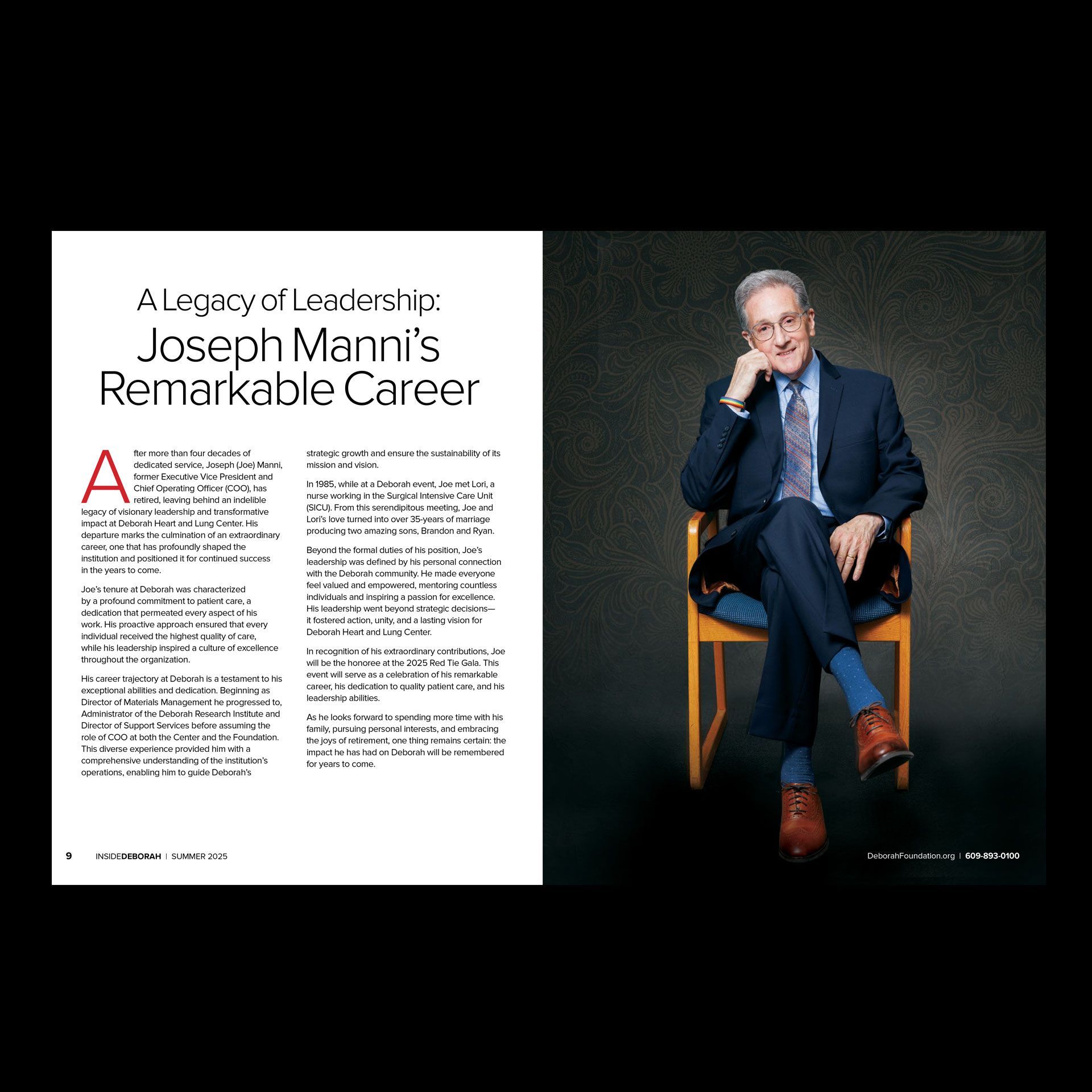 Deborah Hospital Foundation Inside Deborah publication spread