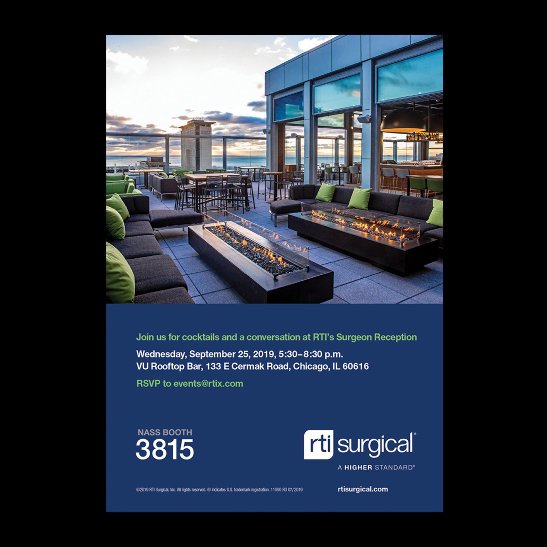 RTI Surgical Show Cocktail Reception Invite