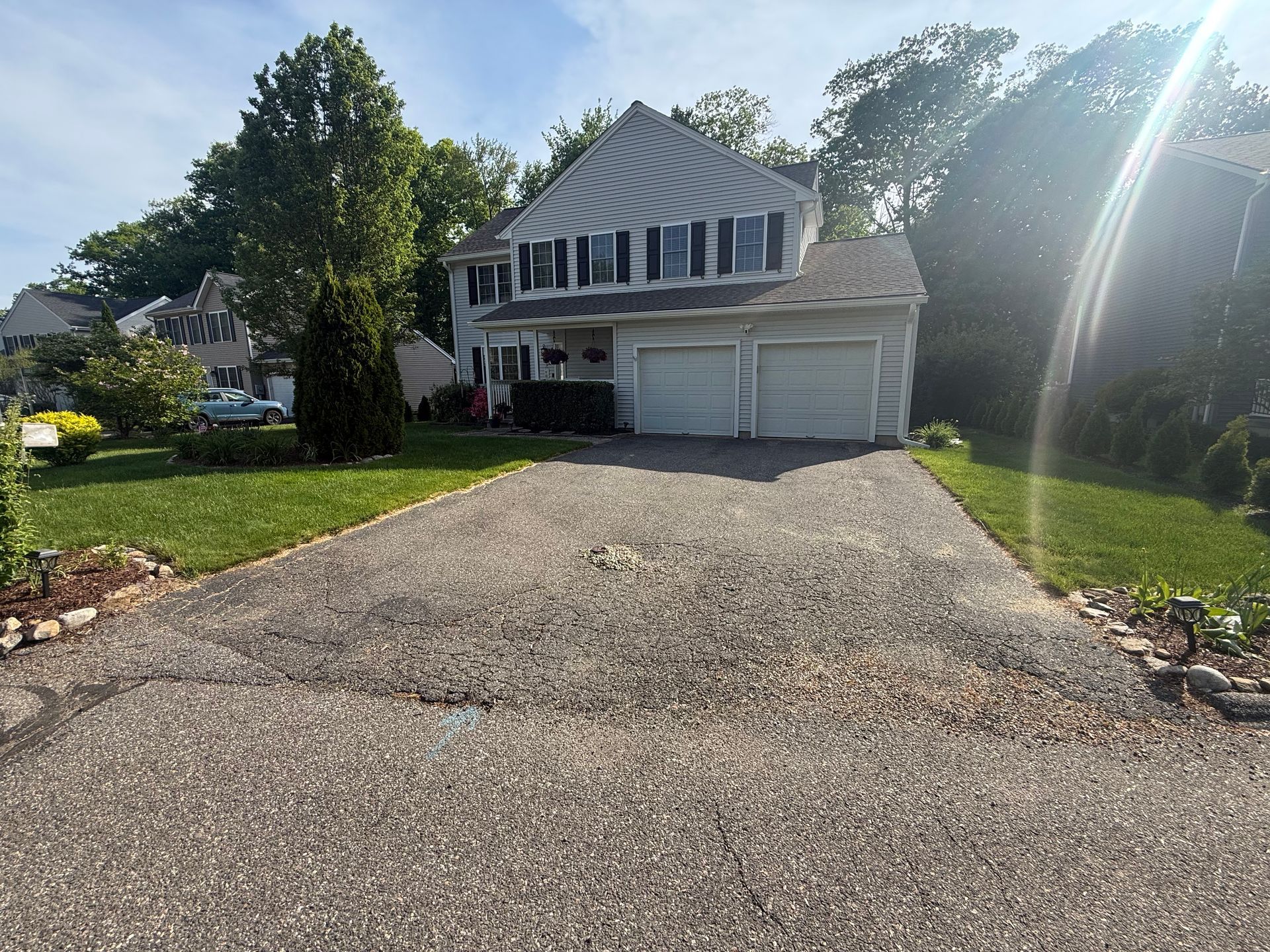 Driveway before removal