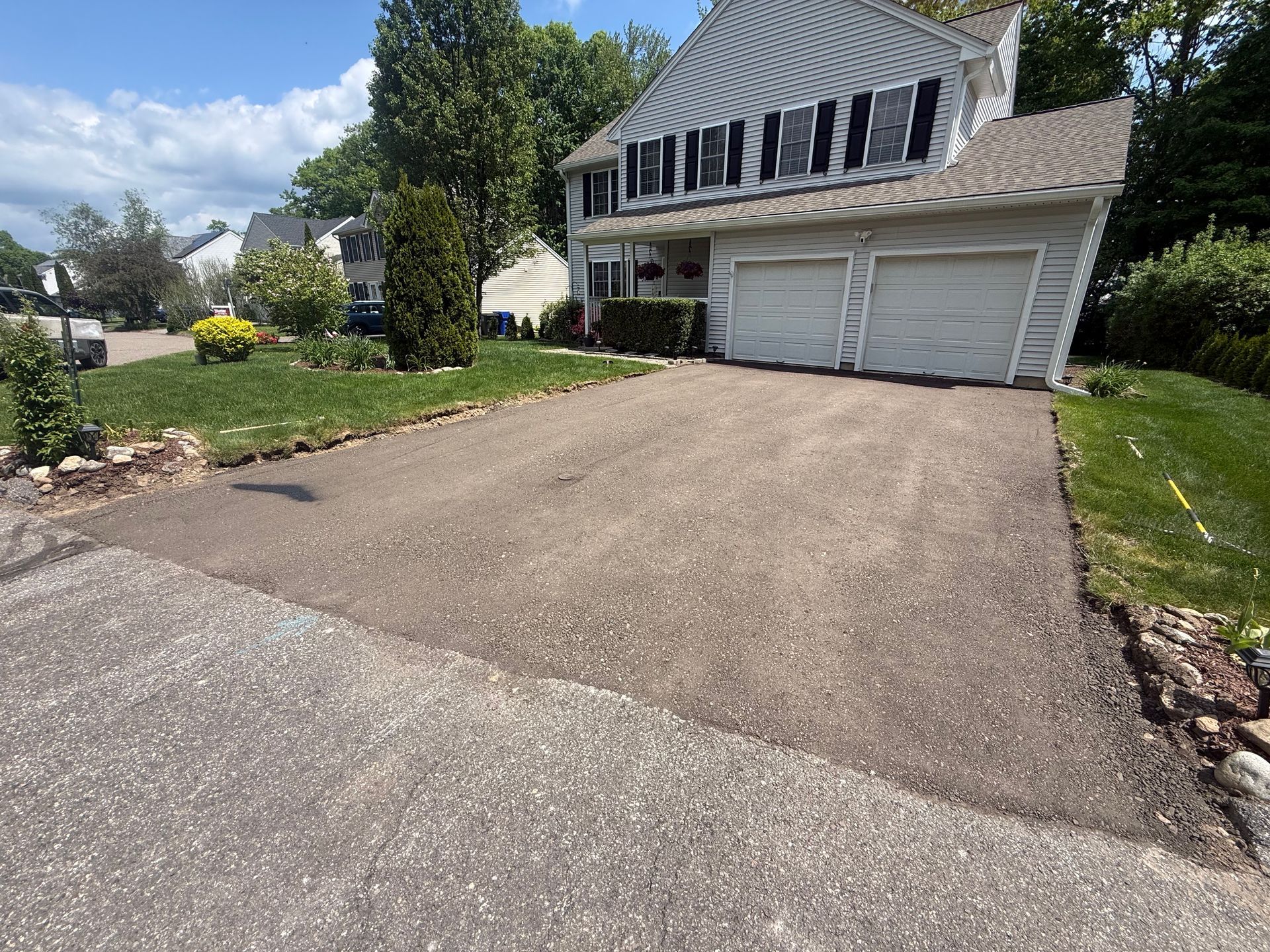 Millings after driveway removal