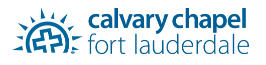 A logo for calvary chapel fort lauderdale