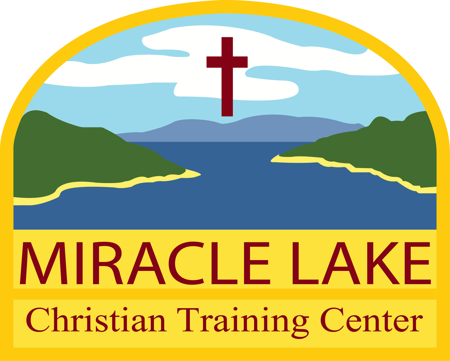 A logo for the miracle lake christian training center