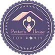 A purple logo for potter 's house for women.