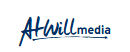 ATWill media logo in blue and black text