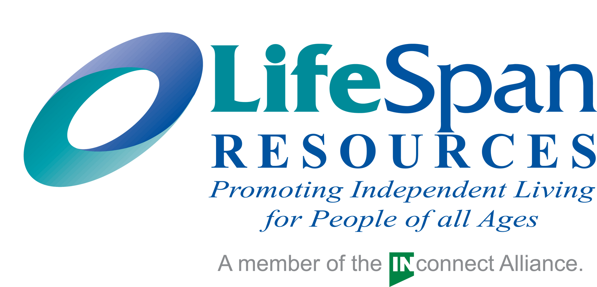 LifeSpan Resources logo with blue and green oval, text: 