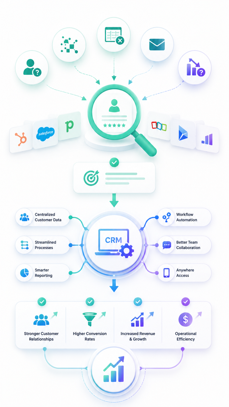 CRM hub architecture diagram