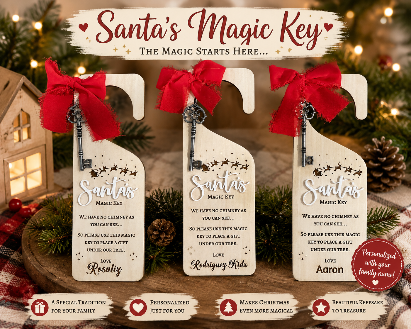 Santa's Magic Key Door Hanger