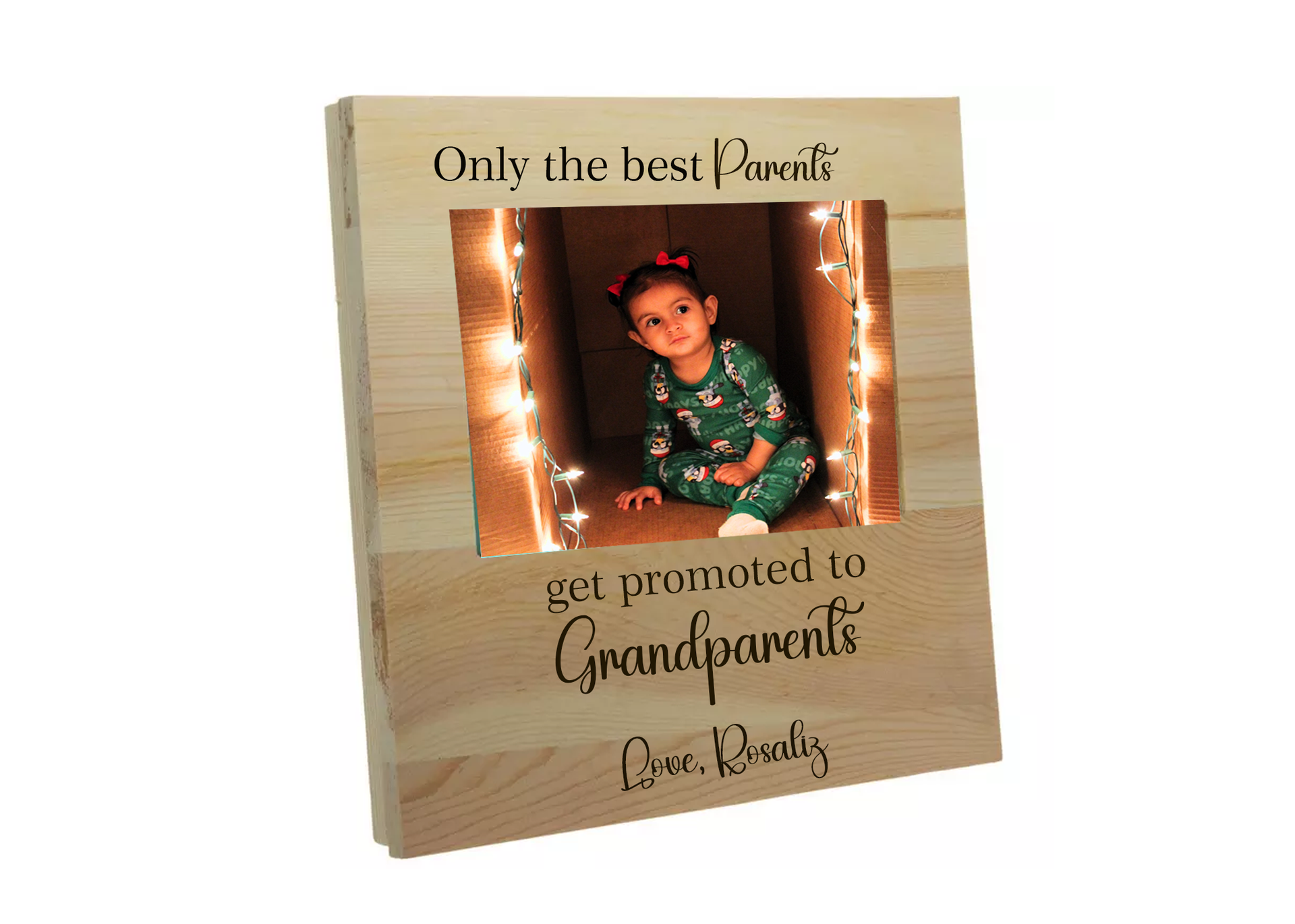 Promoted to Grandparents Picture Frame