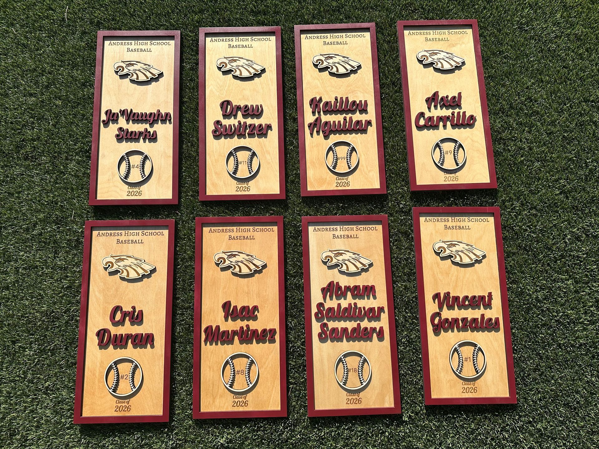 Custom Wooden Sports Plaque