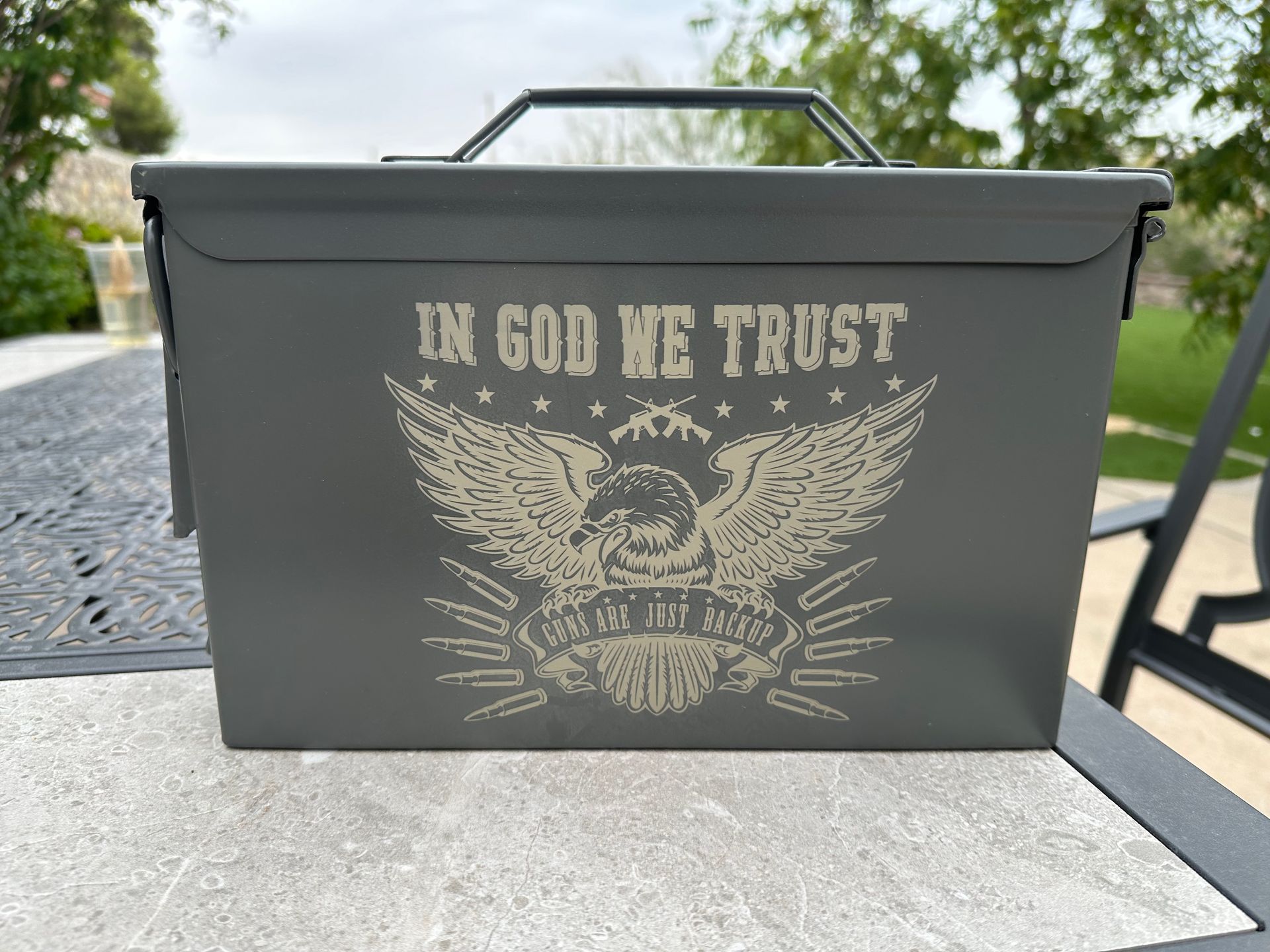 50 Caliber Metal Ammo Can