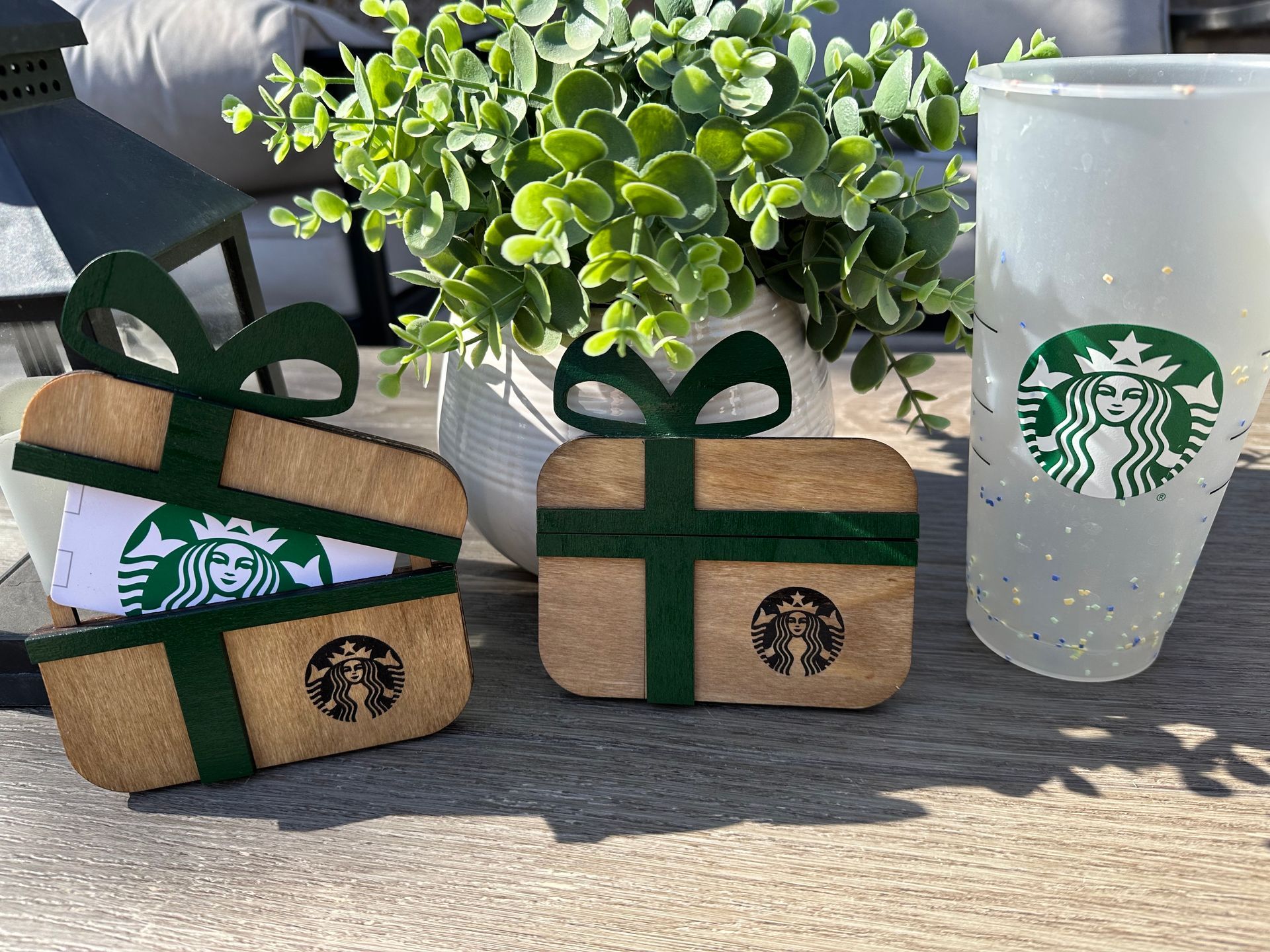 Handcrafted Custom Wood Gift Card Holder