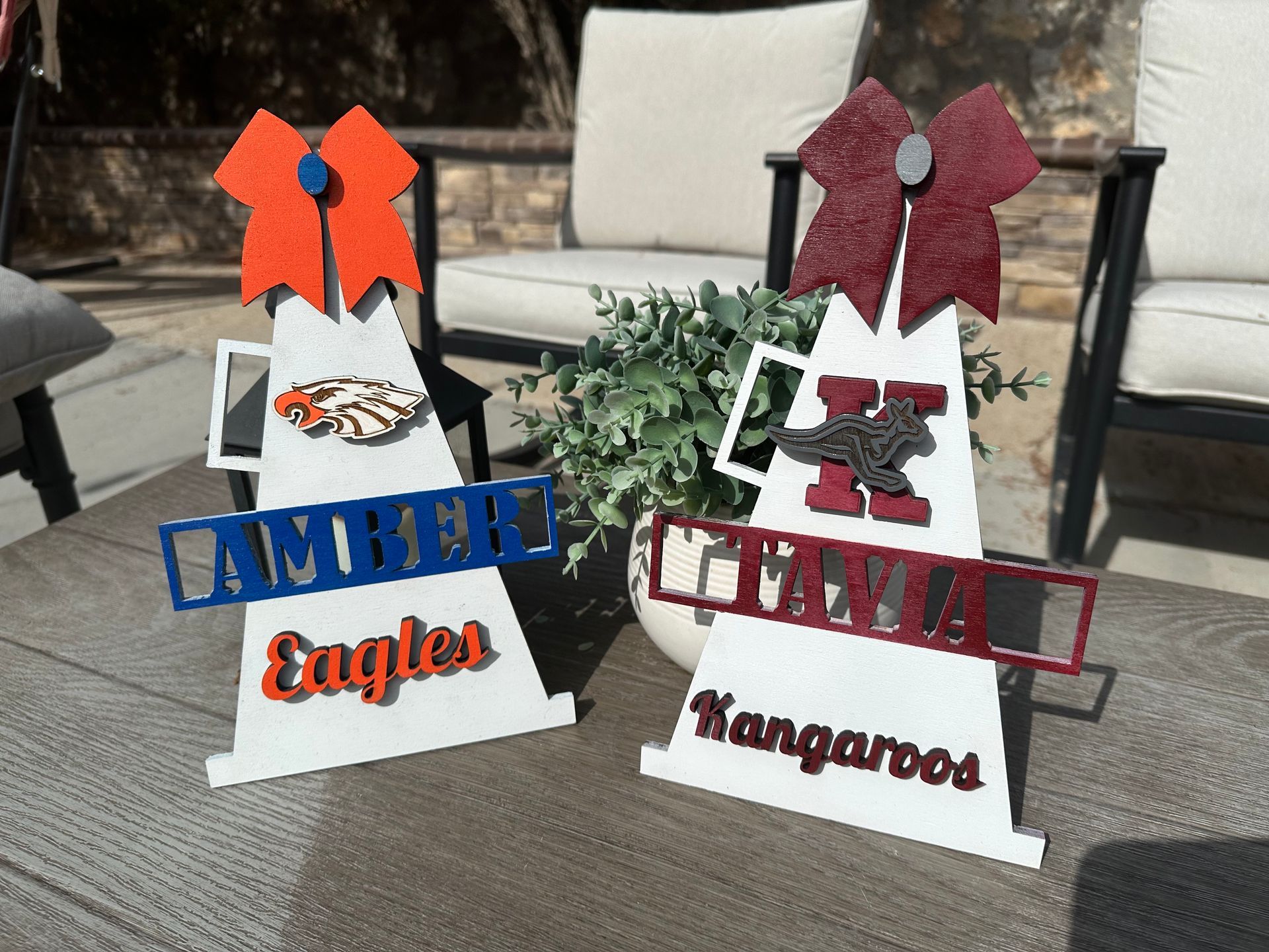 Custom Cheerleader Megaphone Wall Décor