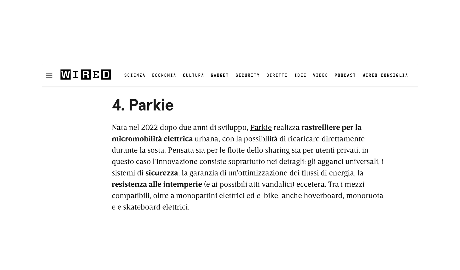 Classifica wired italia delle startup partecipanti a k ey energy