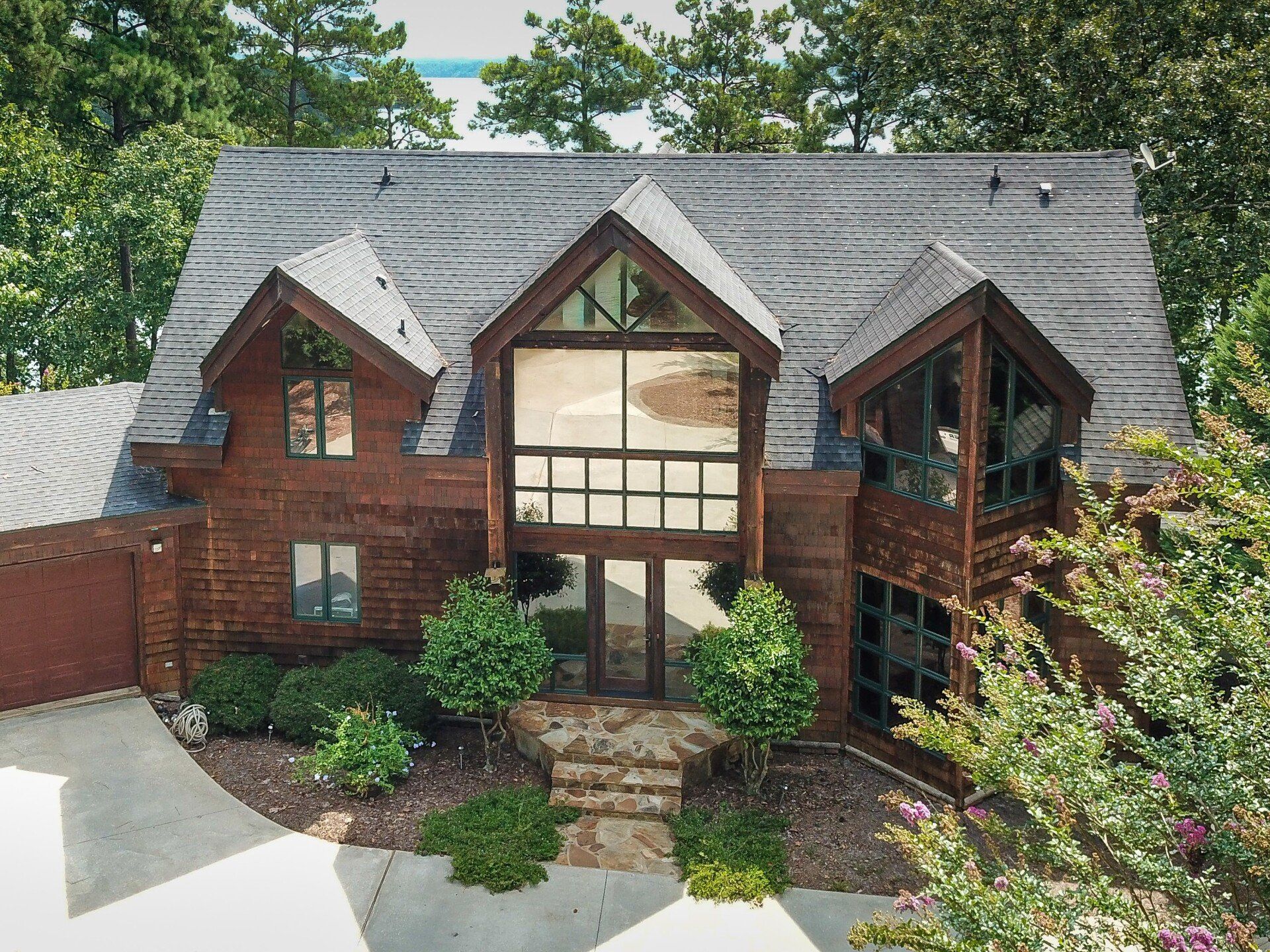SPF Residential Window Tint installed to home complimenting this home's color themes adding appeal with top power savings to homeowners in Alexander City AL