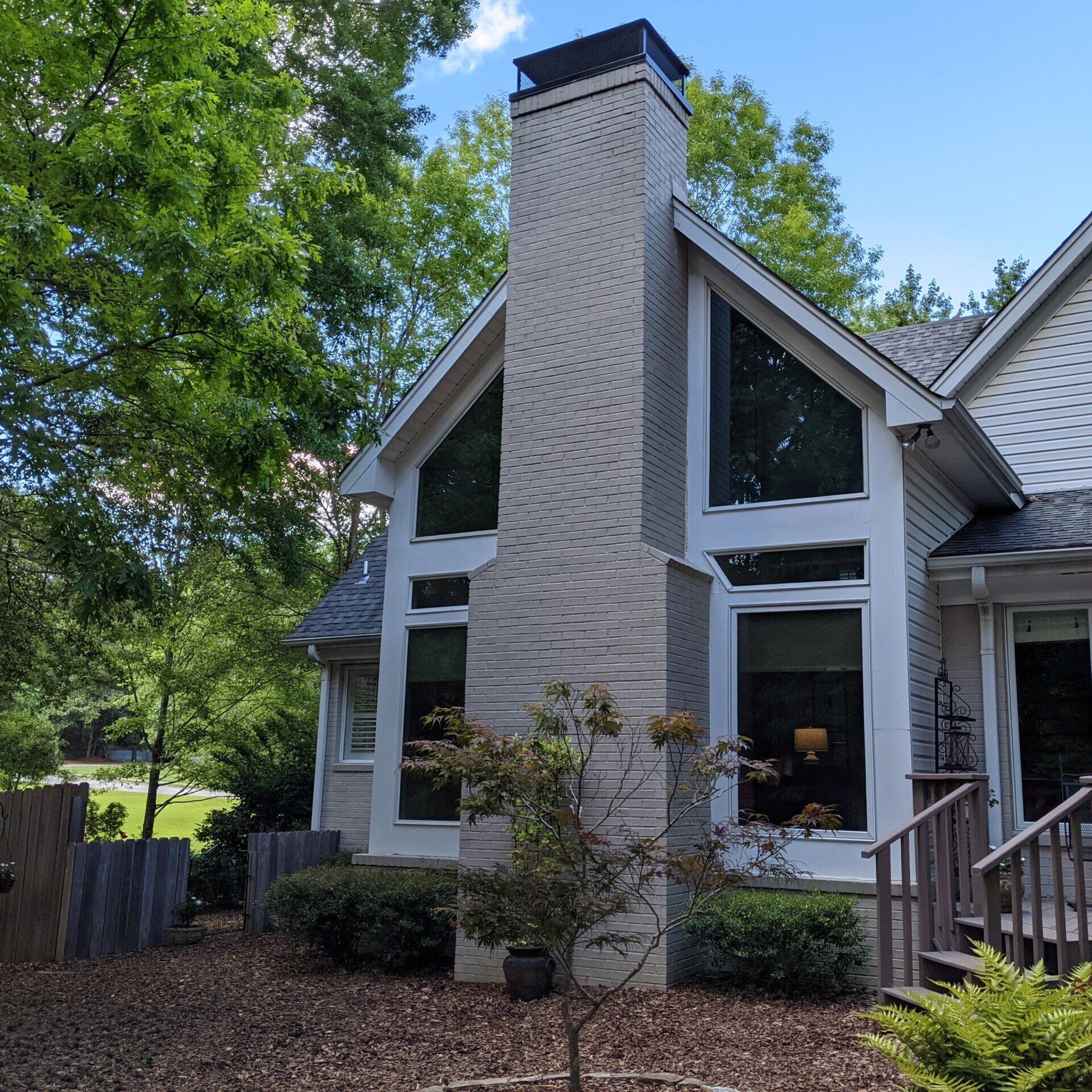 home tint in Auburn AL - After SPF Crystal Clear Home Tint was installed producing UV-Safety & HVAC Efficiency in Auburn, AL