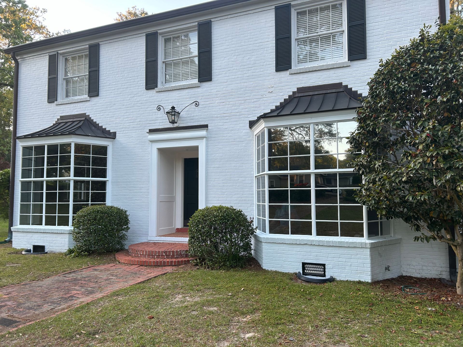 SPF Dim' Crystal Home Tint stops uv Sun-fading also heat gain replacing shutters with a perfectly Sunlit window view. Dothan, AL