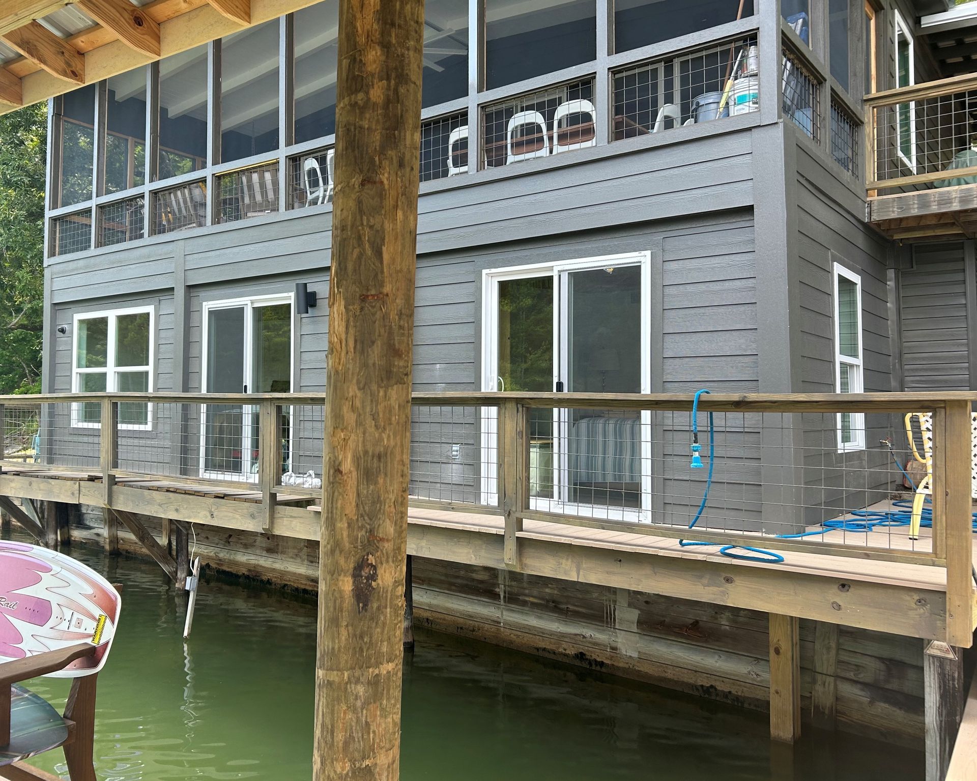 Window Tinting Lake Martin - SPF' Tint blocked sixty-two percent bright Sun glare from blasting in this Lake Martin home in Eclectic AL