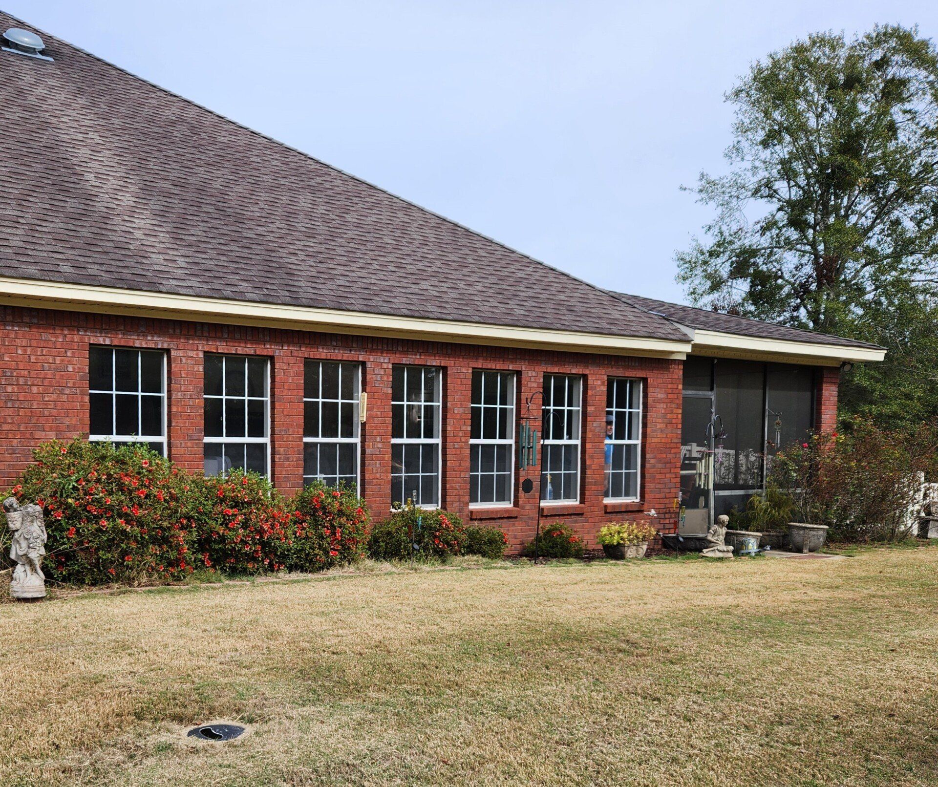best window treatment in Millbrook - Solar Heat along with UV Sun were getting through the blinds of these home Sun-room windows in Millbrook, AL